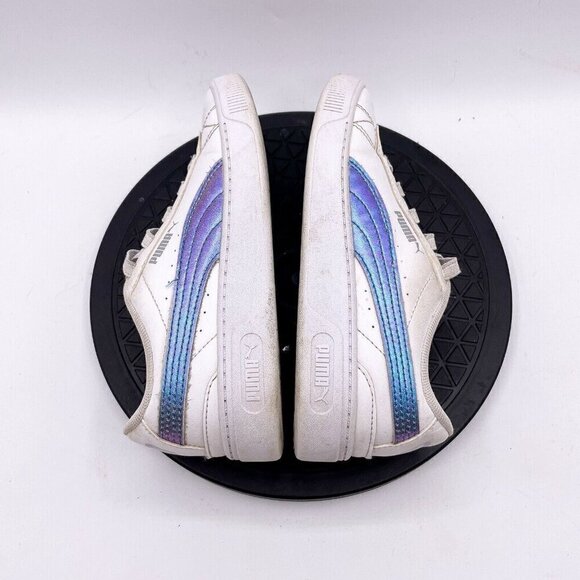 Puma Kids Girls Vikky V3 Twinkle Lace Up Sneakers Shoes Casual - White Size 1C - Picture 5 of 9